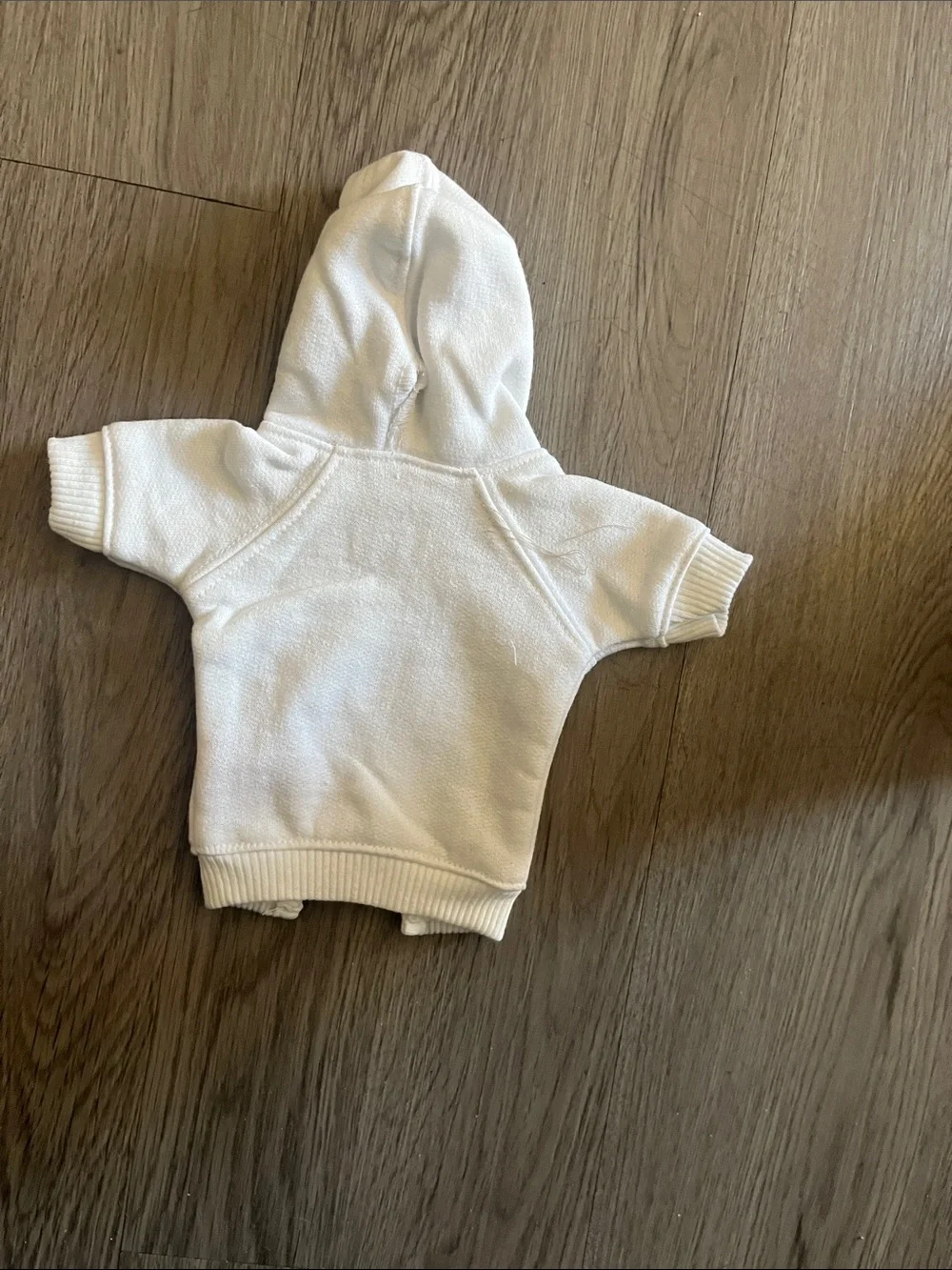 White Hooded Dog Sweatshirt - Cozy Pet Hoodie